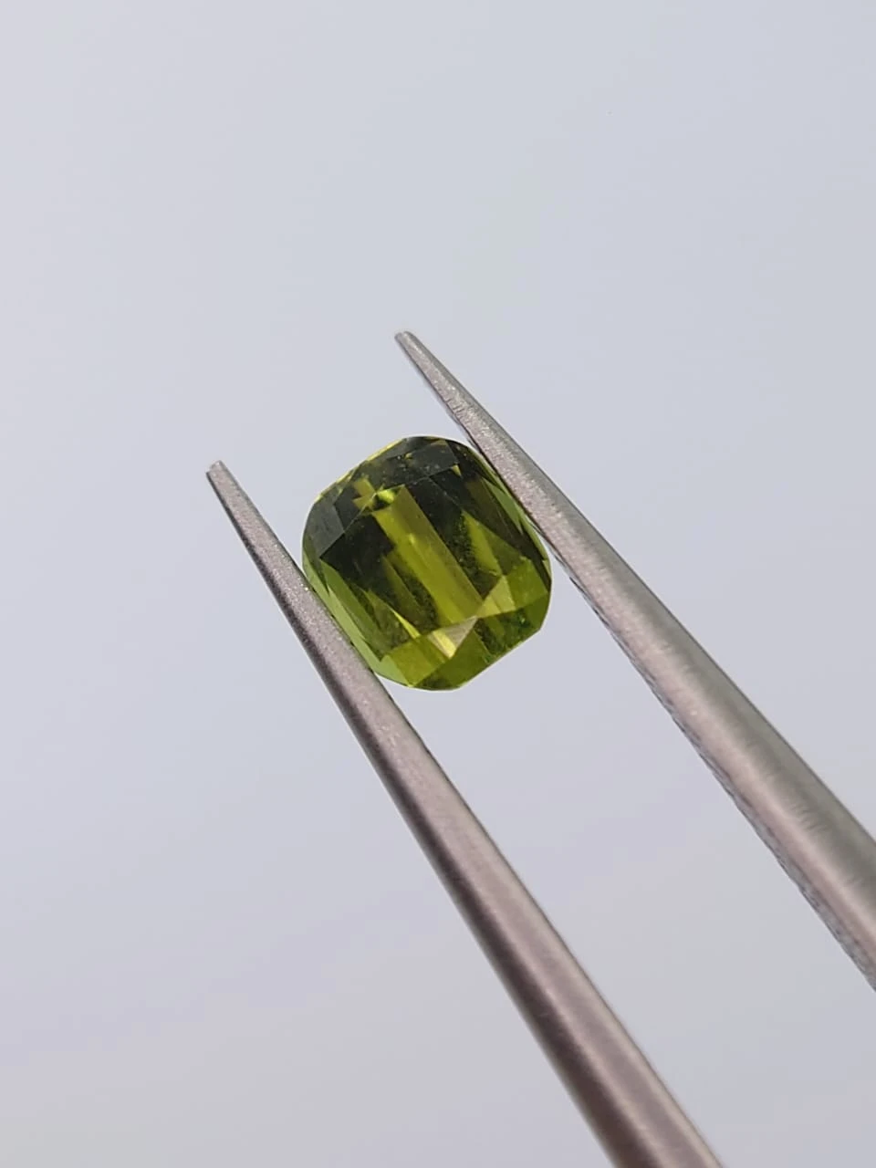 0.43ct Natural Green Tourmaline Cushion Cut Loose Gemstone from Afghanistan — view 1